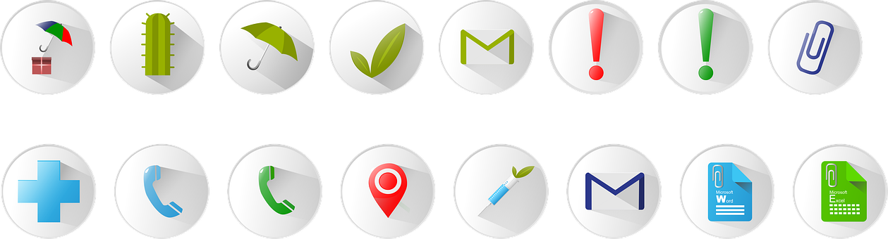 Assorted Web And App Icons PNG