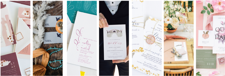 Assorted Wedding Stationery Collection PNG