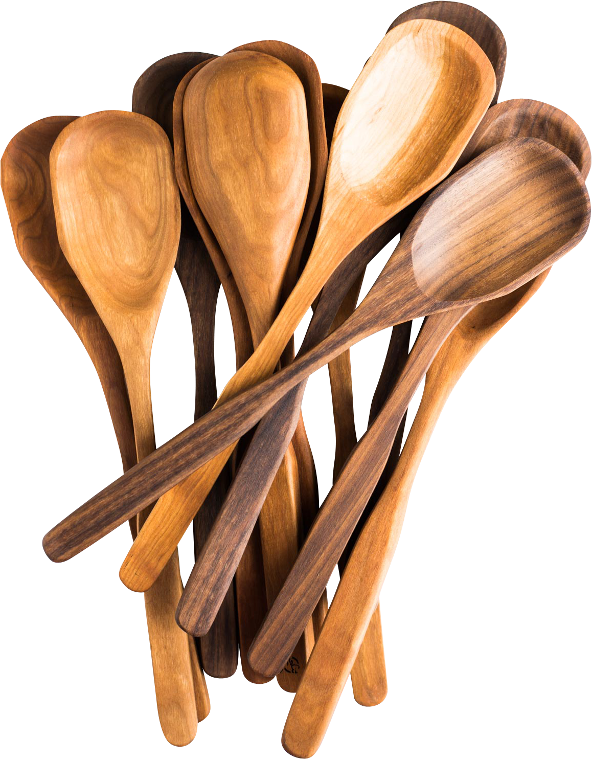 Assorted Wooden Spoons PNG
