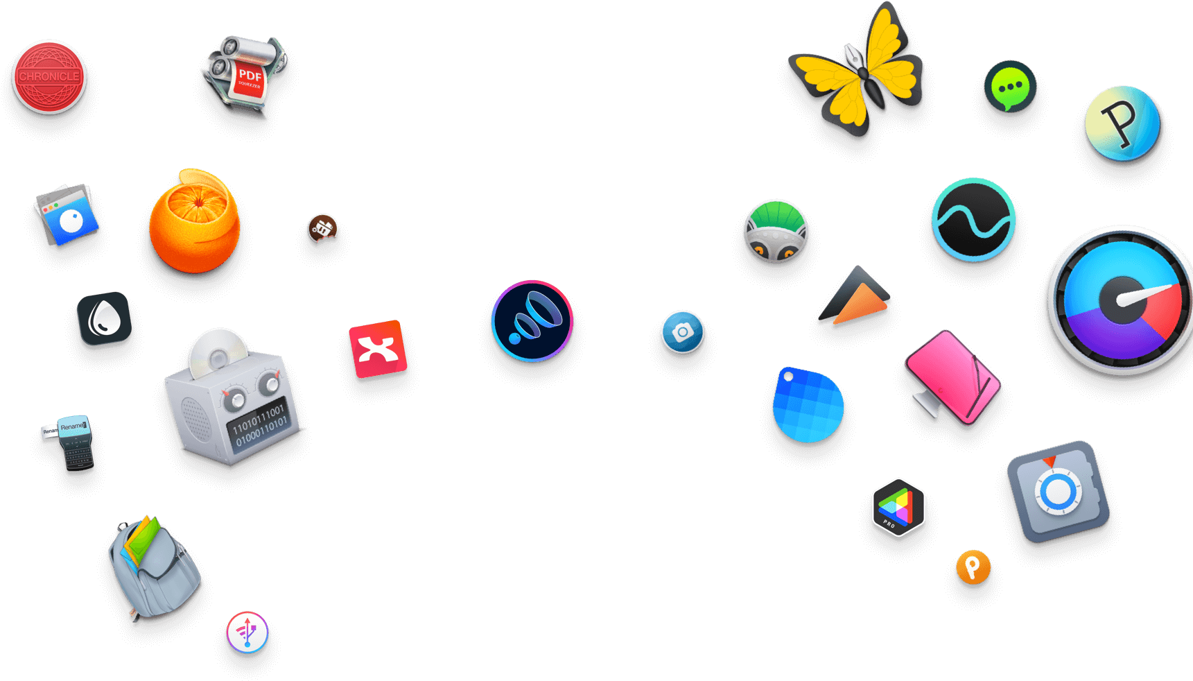 Assorted3 D App Icons PNG