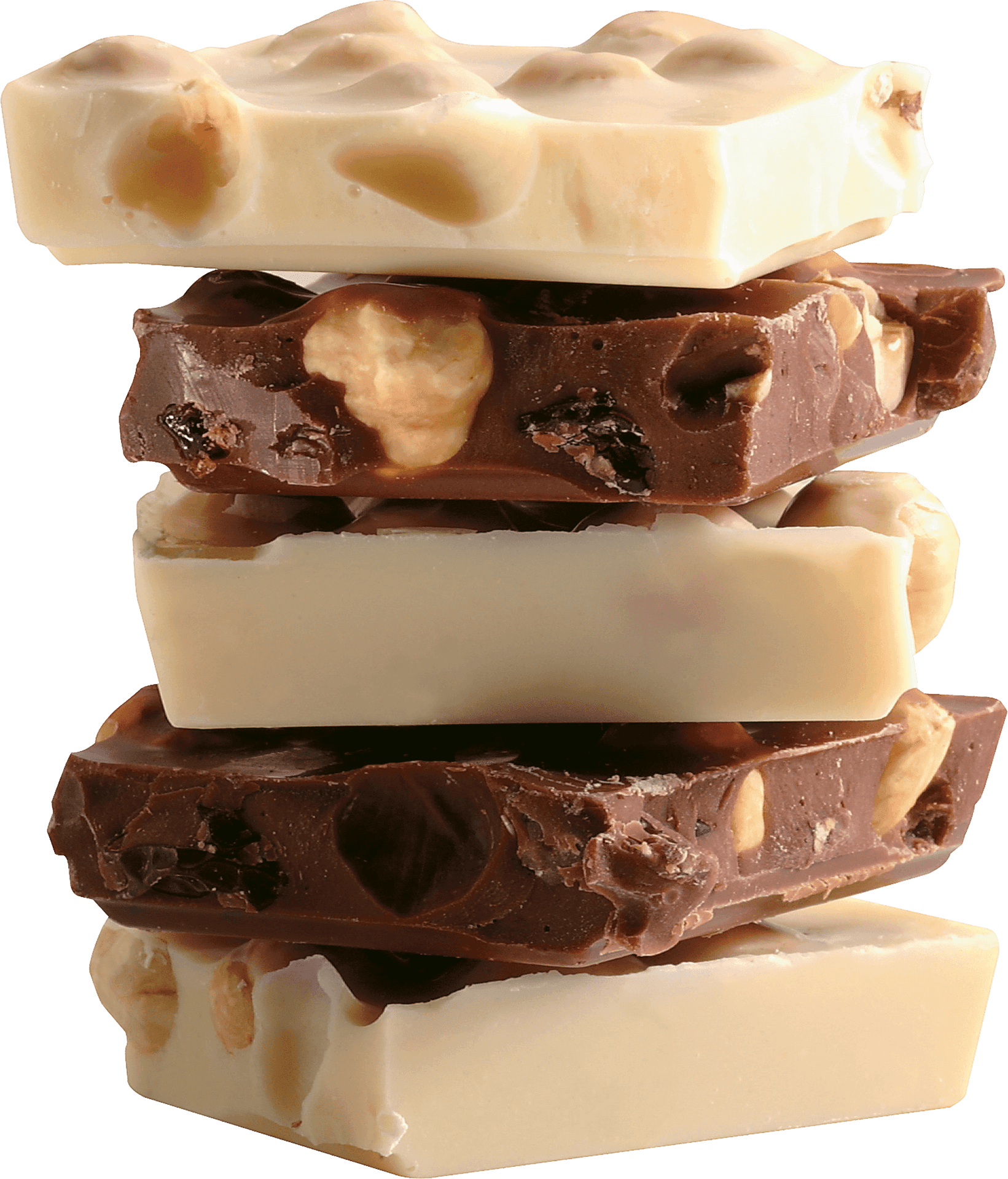 Assorted_ Chocolate_ Bars_ Stacked PNG