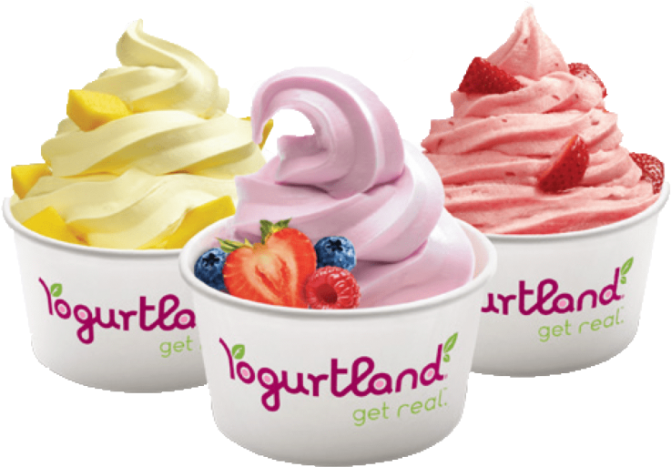 Assorted_ Frozen_ Yogurts_with_ Fruits PNG