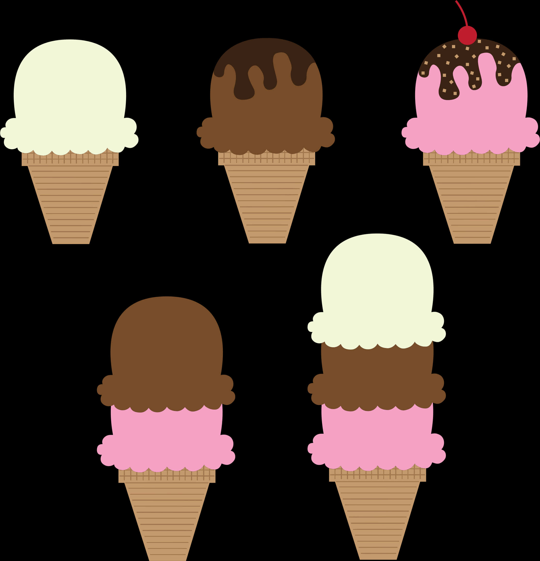 Assorted_ Ice_ Cream_ Clipart PNG