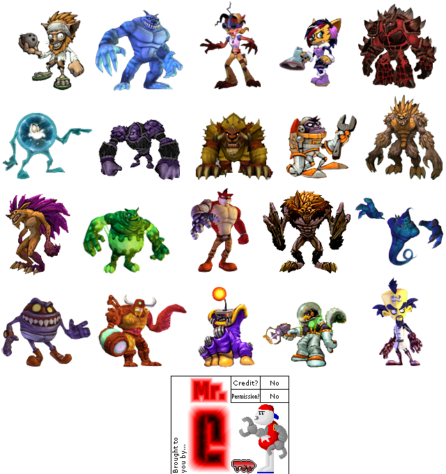 Assorted_ Video_ Game_ Characters_ Collection PNG