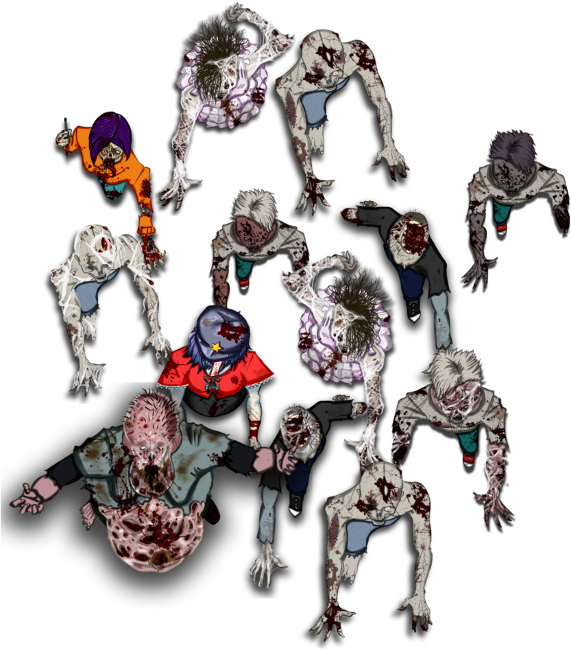 Assorted_ Zombie_ Illustrations PNG