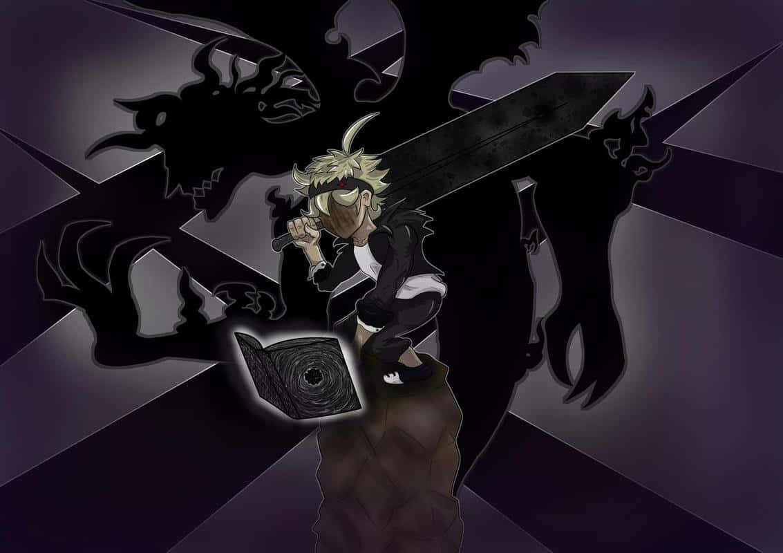 Asta Black Clover 4k Summoning Grimoire Demon Background