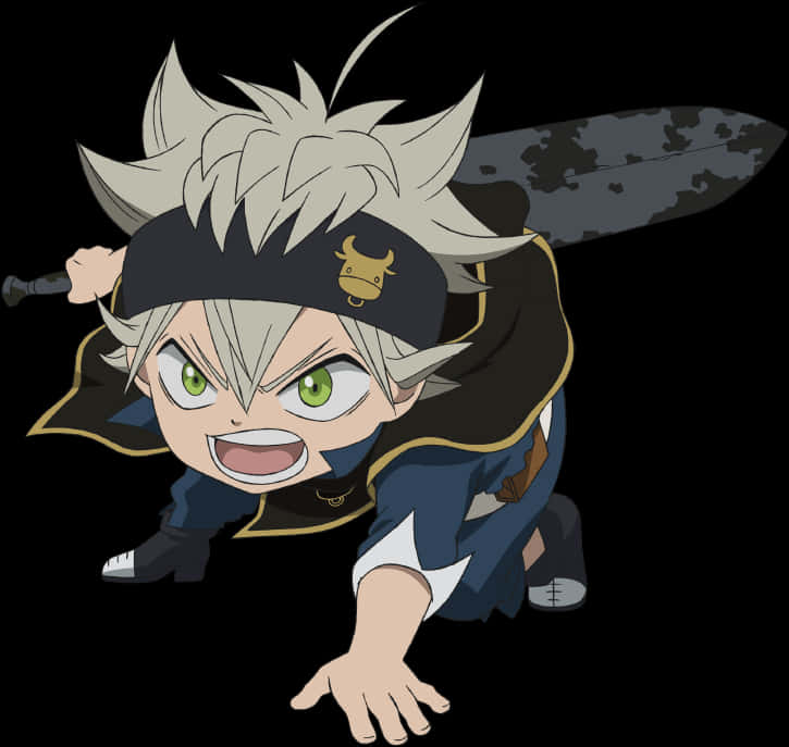 Asta Black Clover Anime Character PNG