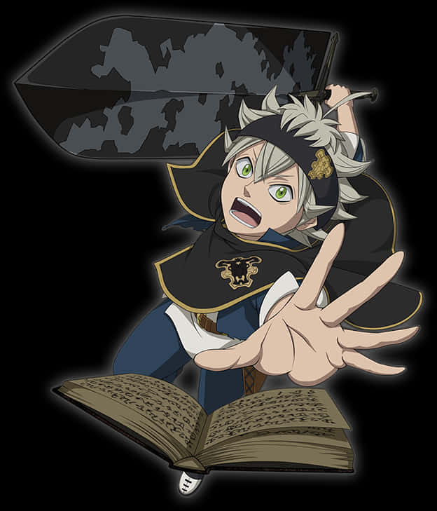 Asta Black Clover Anime Character PNG