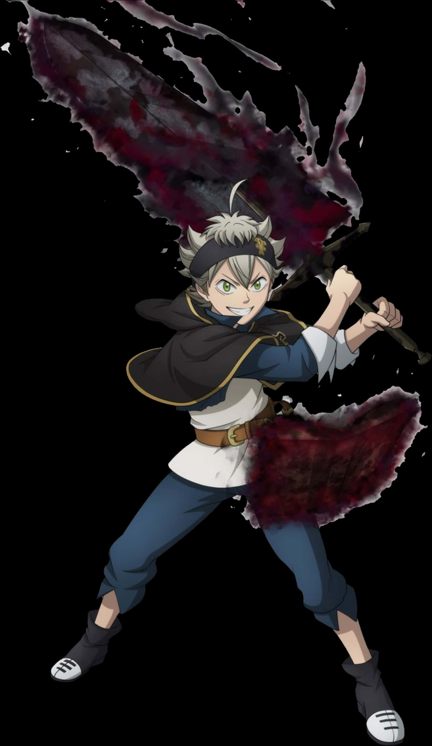 Asta Black Clover Anime Character PNG