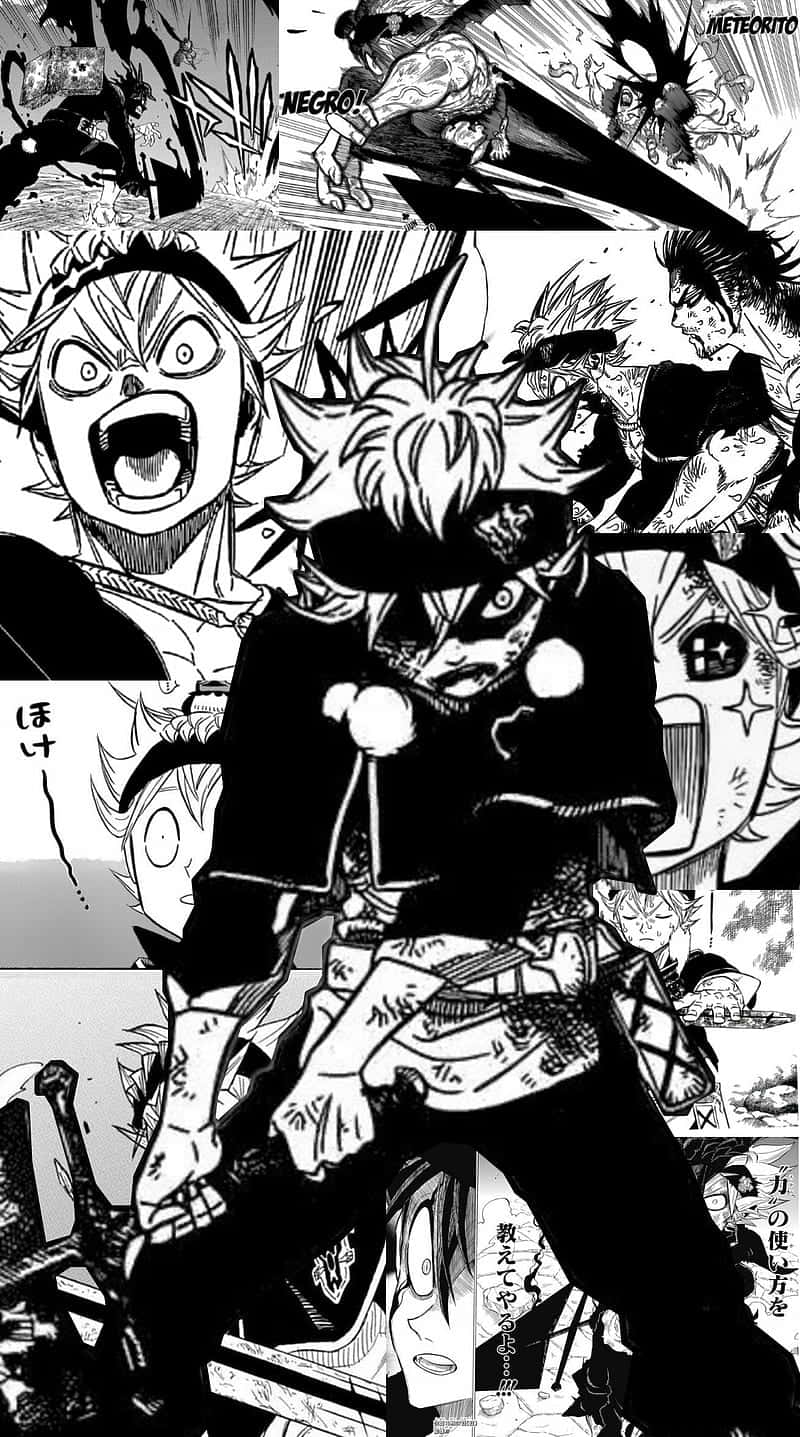 Asta_ Black_ Clover_ Manga_ Action_ Panel Wallpaper