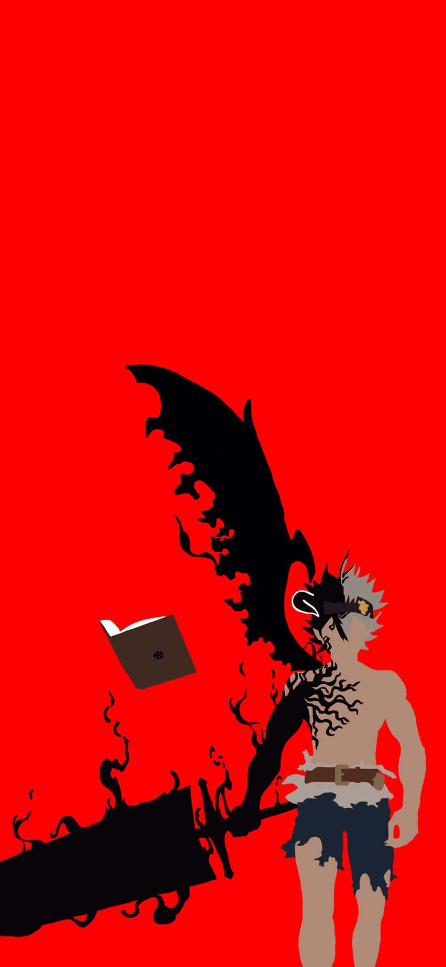 Asta Demon Form Red Background Wallpaper
