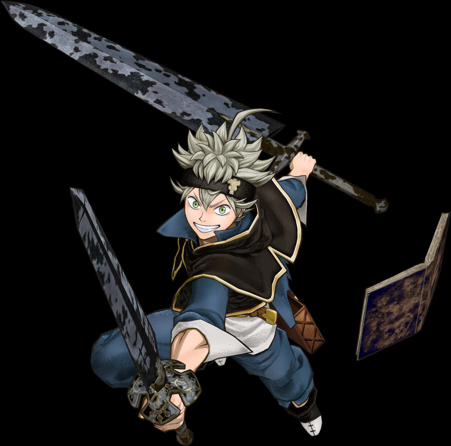 Asta Dual Swords Action Pose PNG