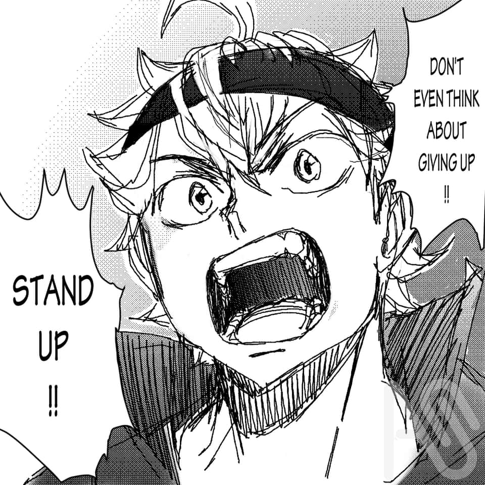 Asta Inspiring Determination Manga Panel Wallpaper