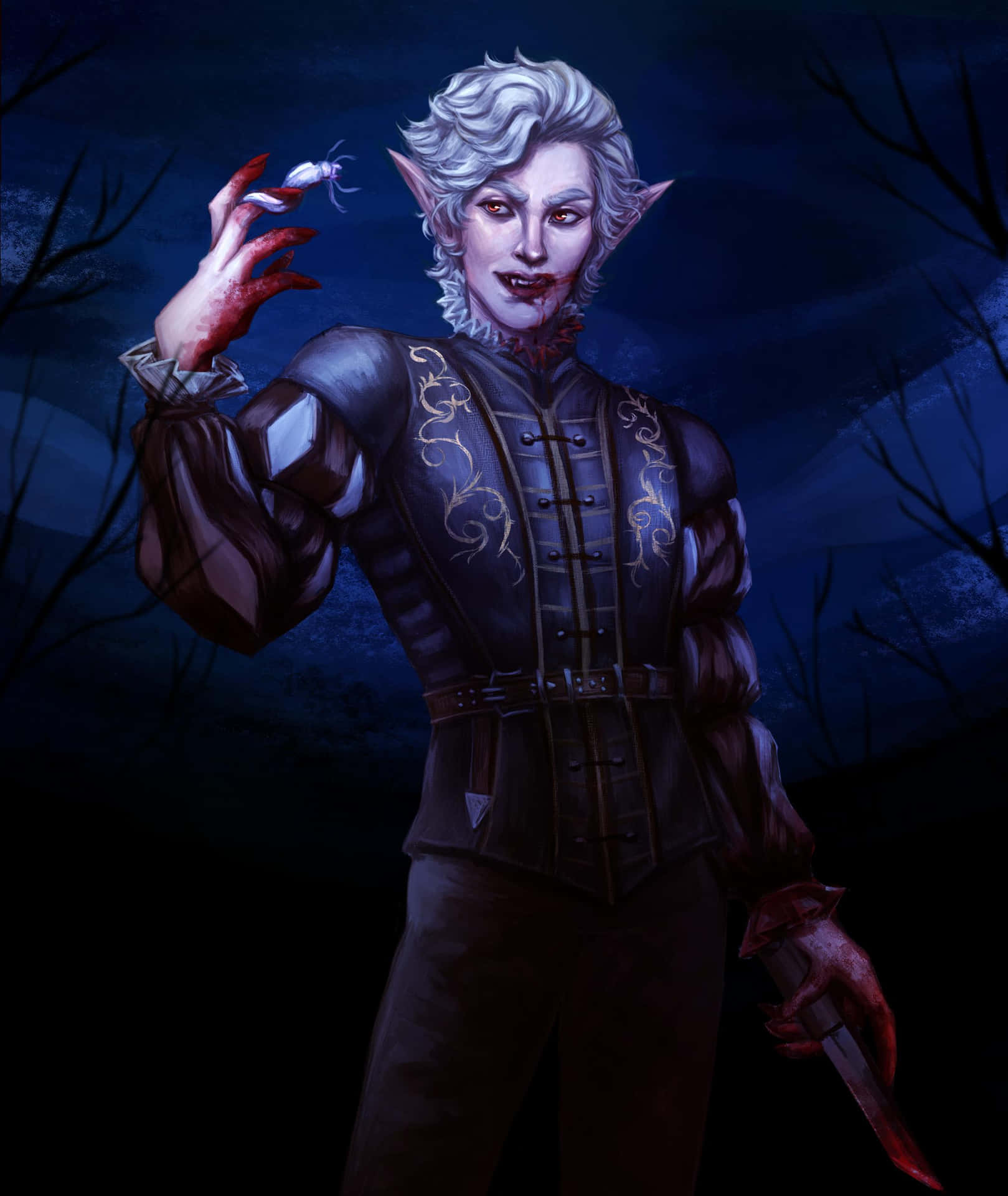 Astarion Vampire Rogue Baldurs Gate3 Wallpaper