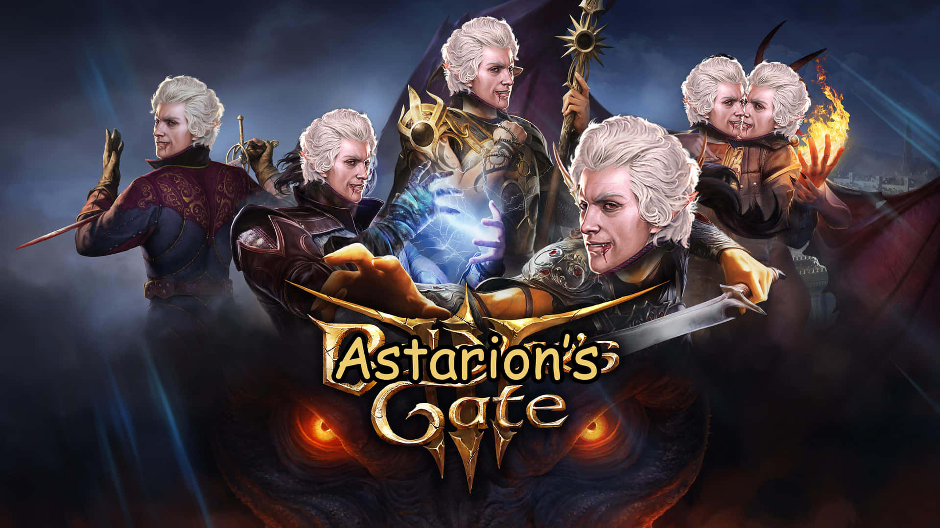 Download Astarions Gate Baldurs Gate3 Character Collage Wallpaper ...