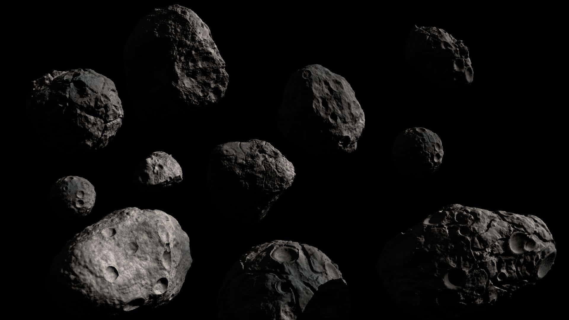 A Spectacular View of an Asteroid Approaching Earth Wallpaper