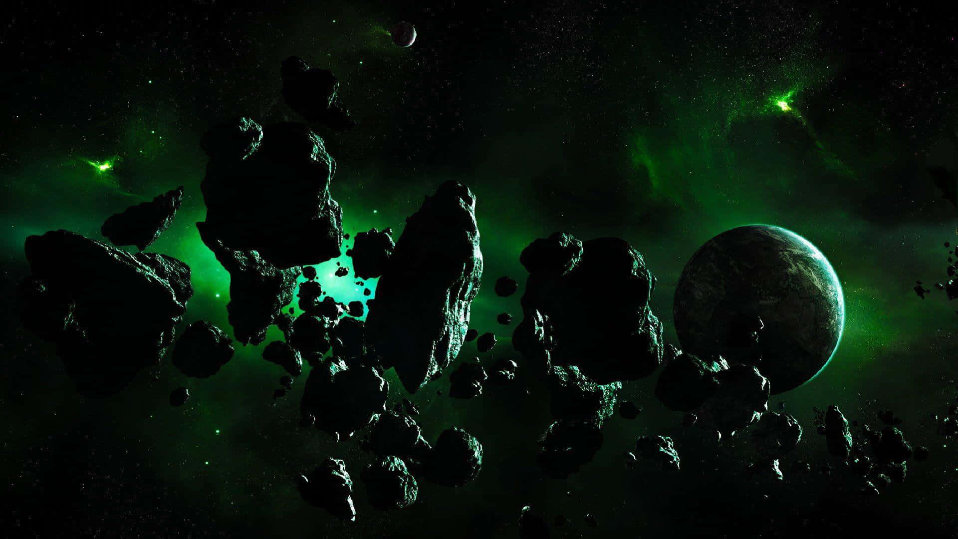 Majestic Asteroid Approaching Earth Wallpaper
