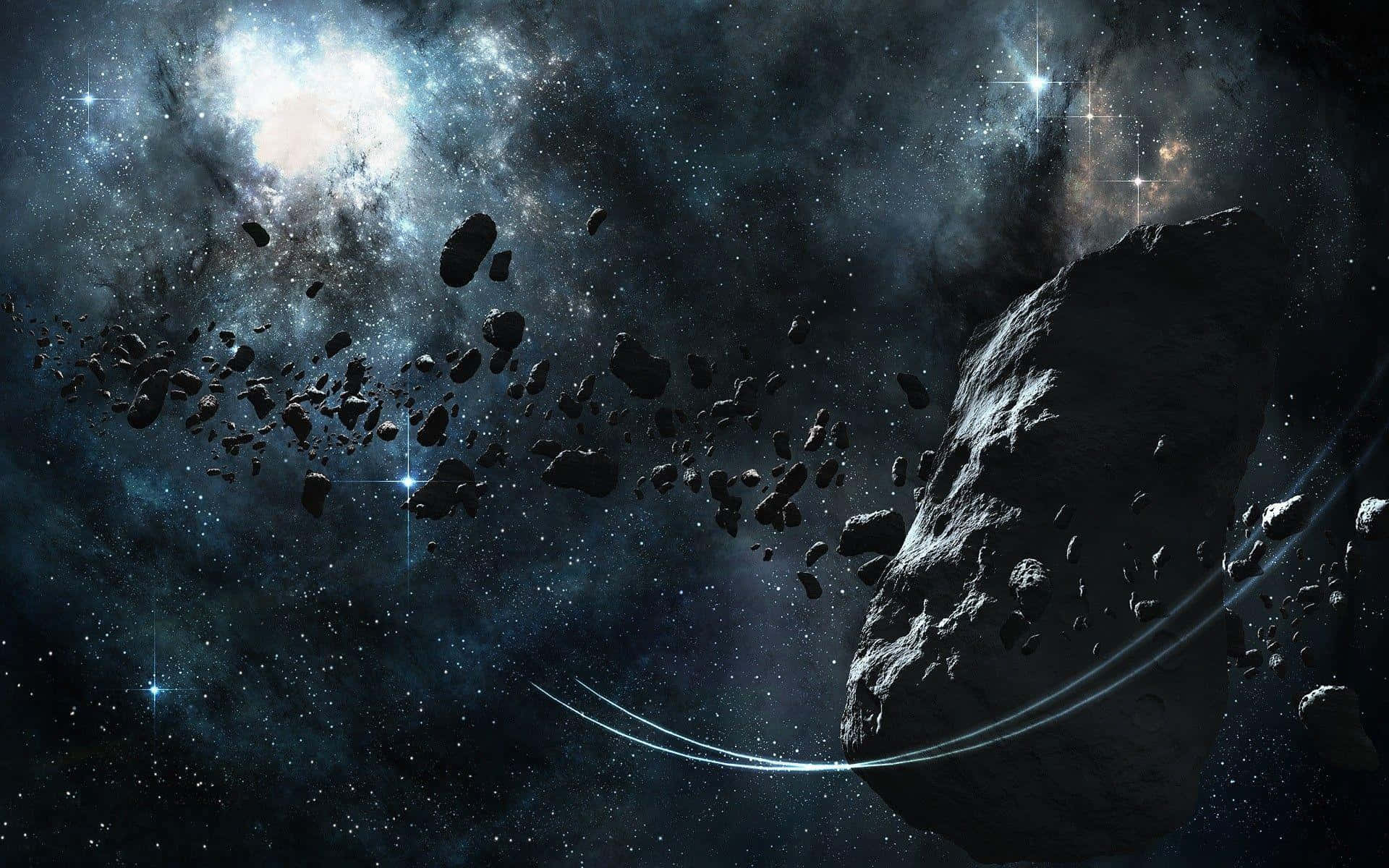 Stunning Asteroid Passing Close to Earth Wallpaper