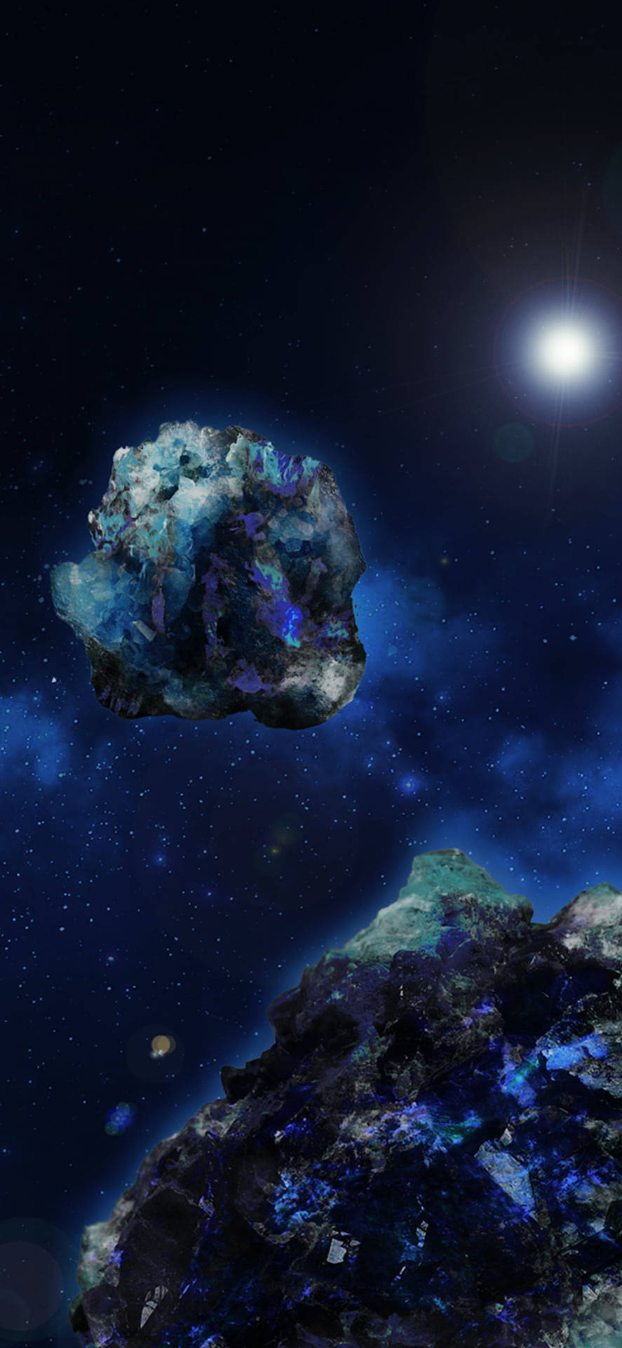Asteroids In The Cosmos Wallpaper