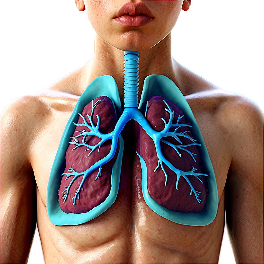 Asthma Affected Lung Png Vhd32 PNG