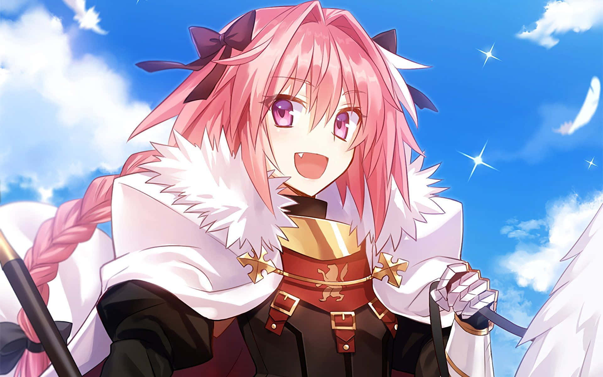 Mobile wallpaper: Anime, Pink Hair, Purple Eyes, Fate/apocrypha, Astolfo  (Fate/apocrypha), Fate Series, 1167035 download the picture for free.