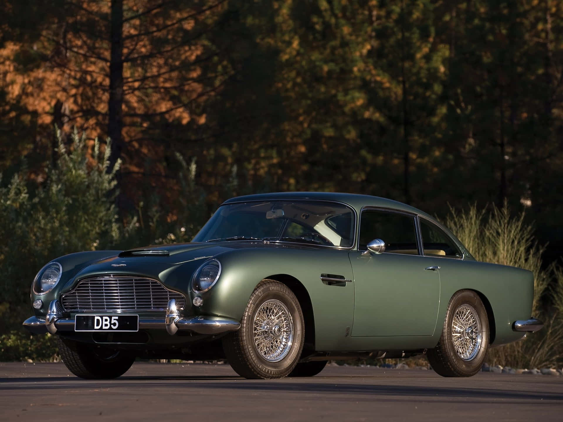 Captivating Aston Martin DB5 in all its glory Wallpaper