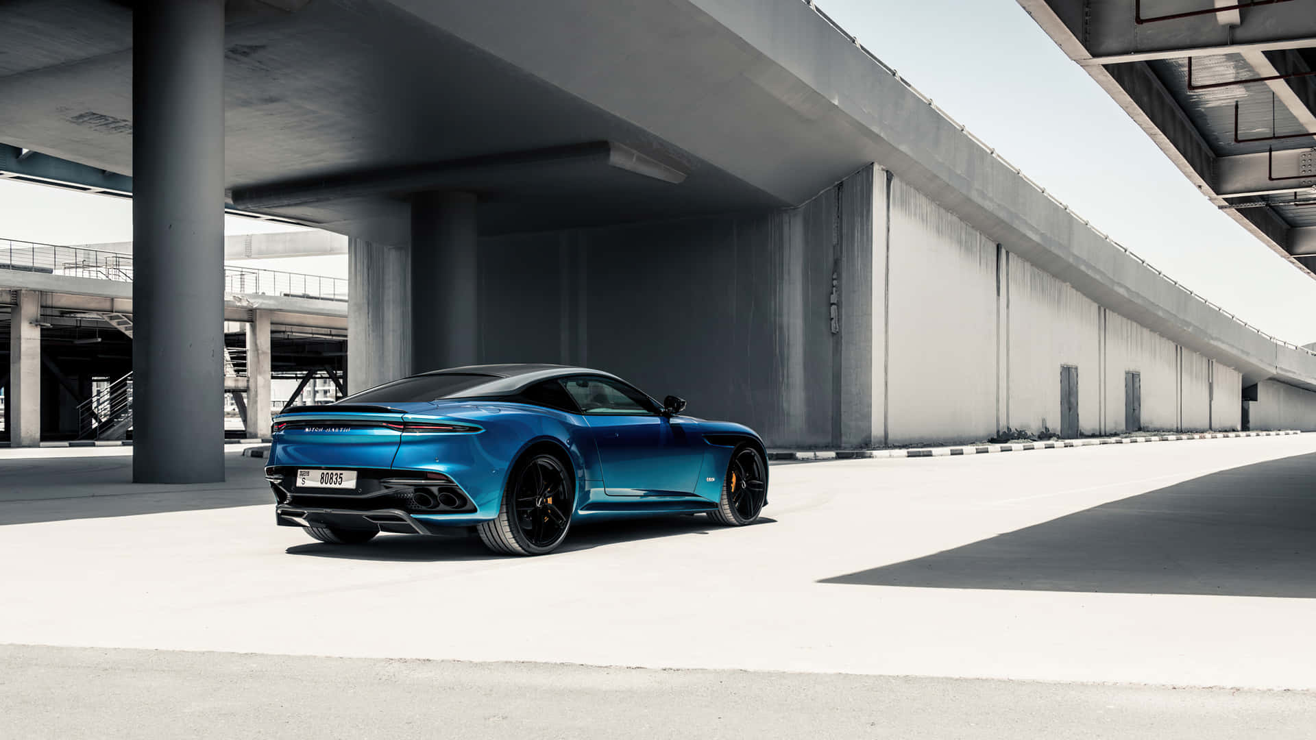 Aston Martin DBS Superleggera in Action Wallpaper