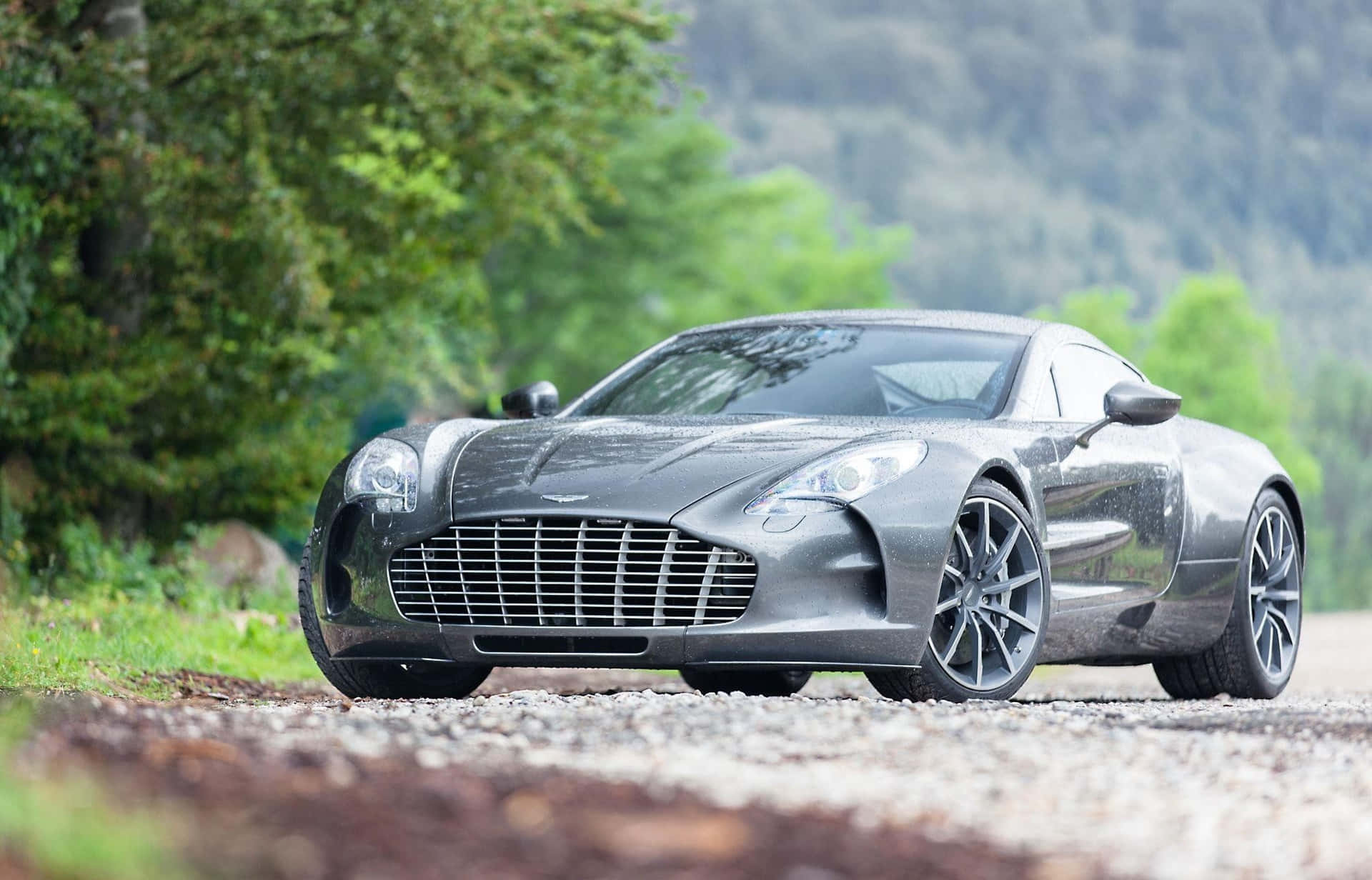 Captivating Aston Martin One-77 in Action Wallpaper