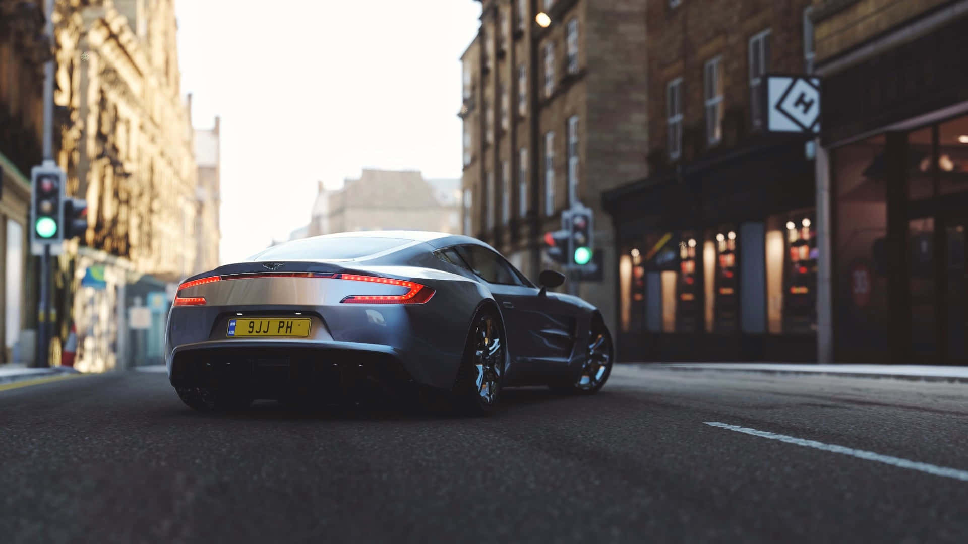 Stunning and Luxurious Aston Martin One-77 in Action Wallpaper