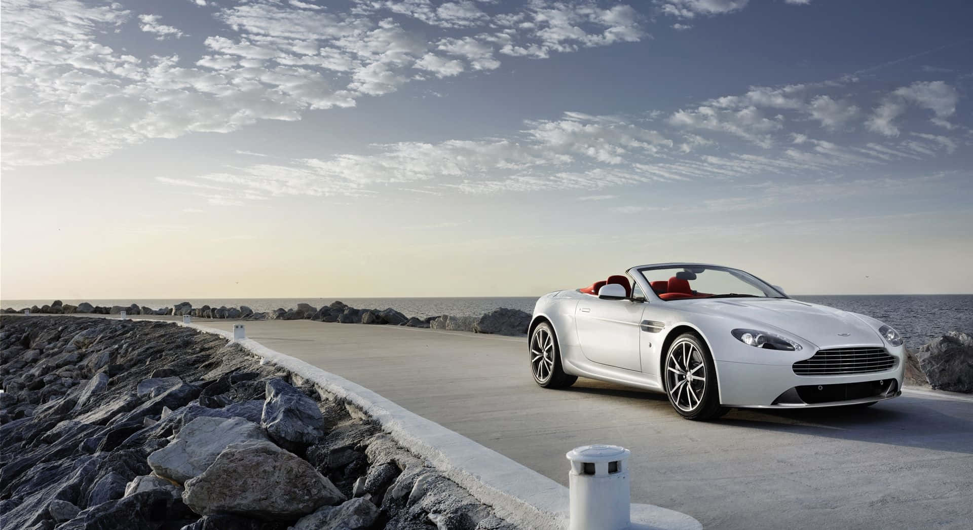 Experience the Power and Luxury of the Aston Martin V12 Vantage Wallpaper