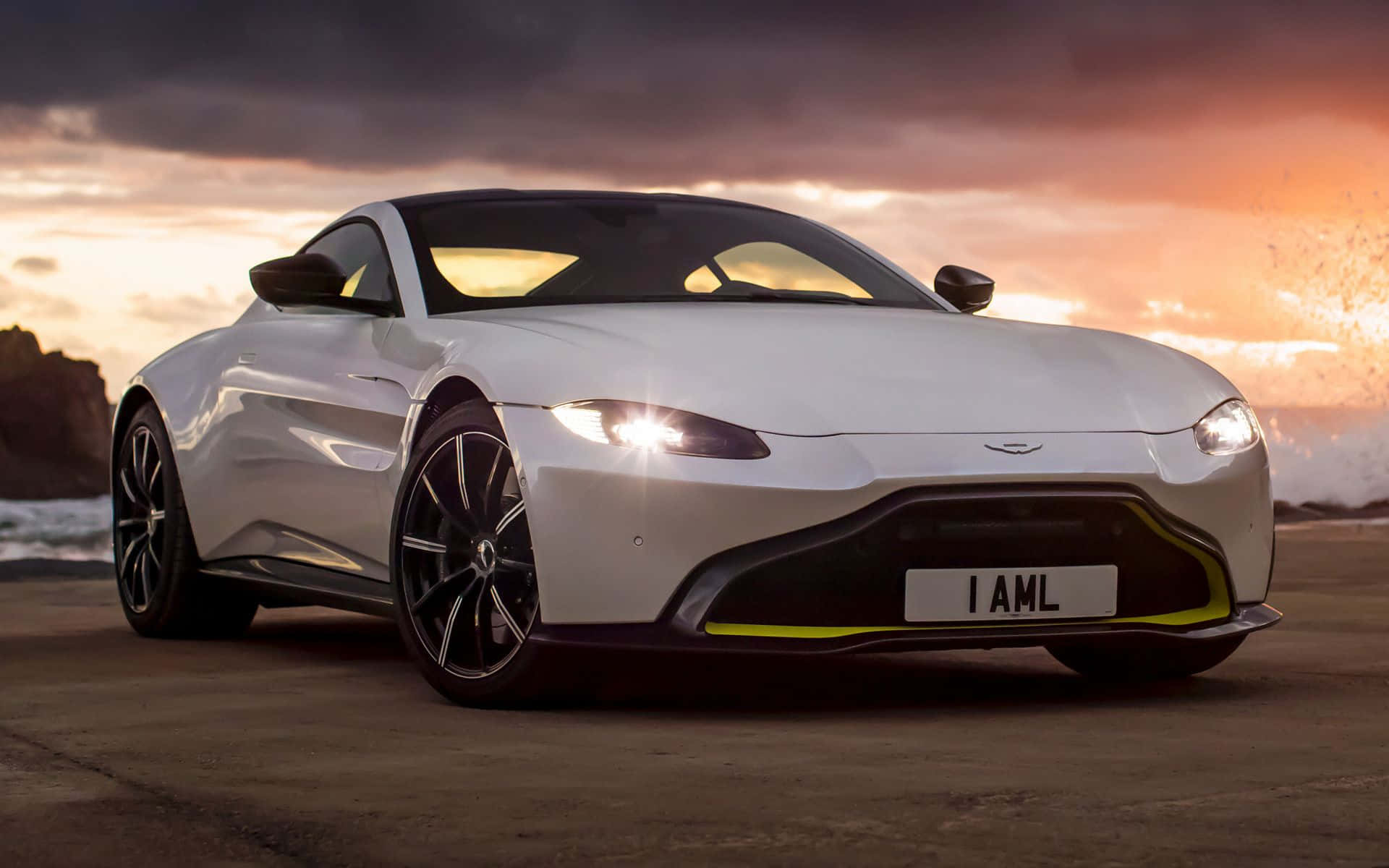 Aston Martin V12 Vantage - A Symbol of Power and Luxury Wallpaper