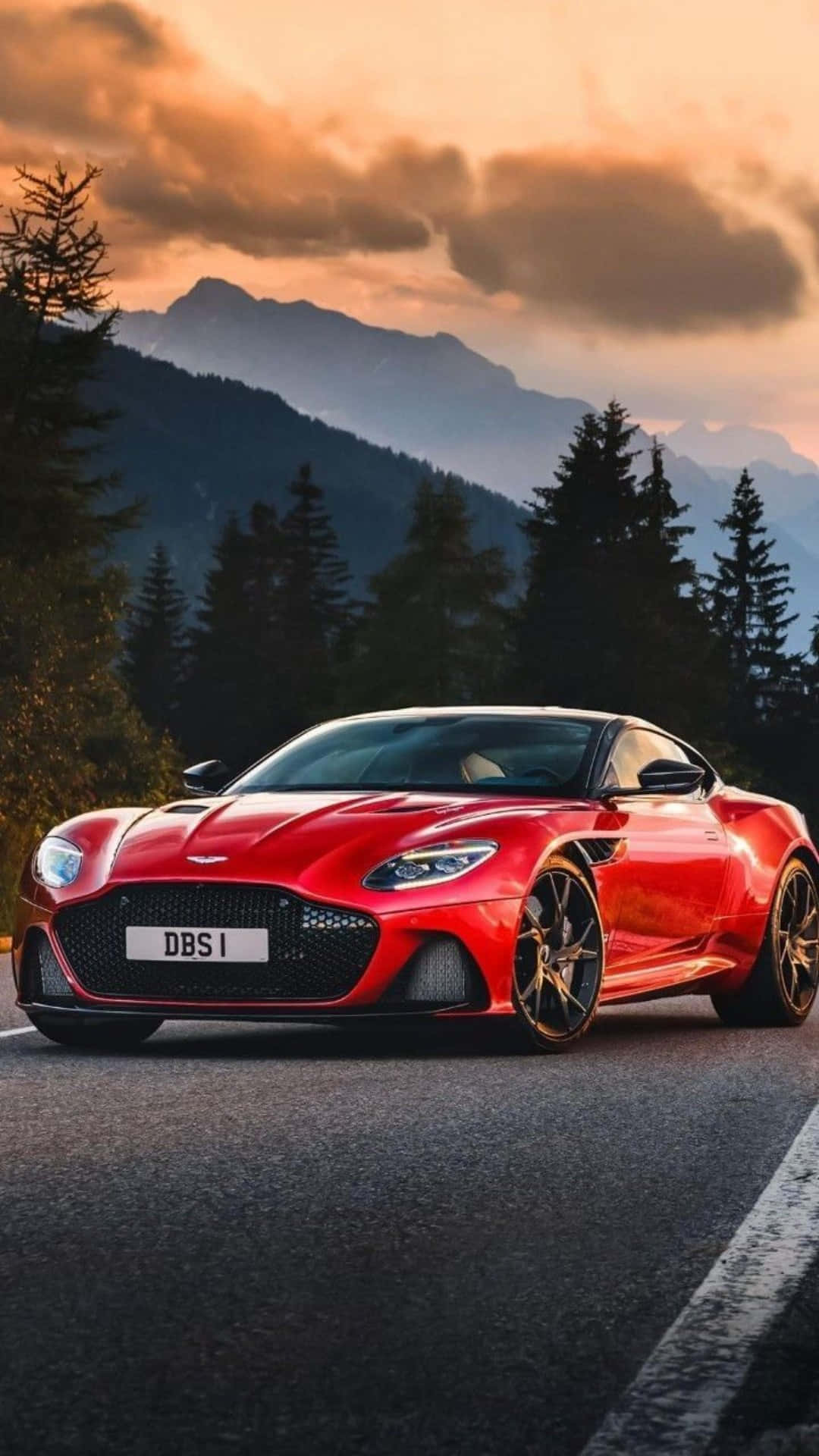 Sleek Aston Martin Vantage poised for action Wallpaper
