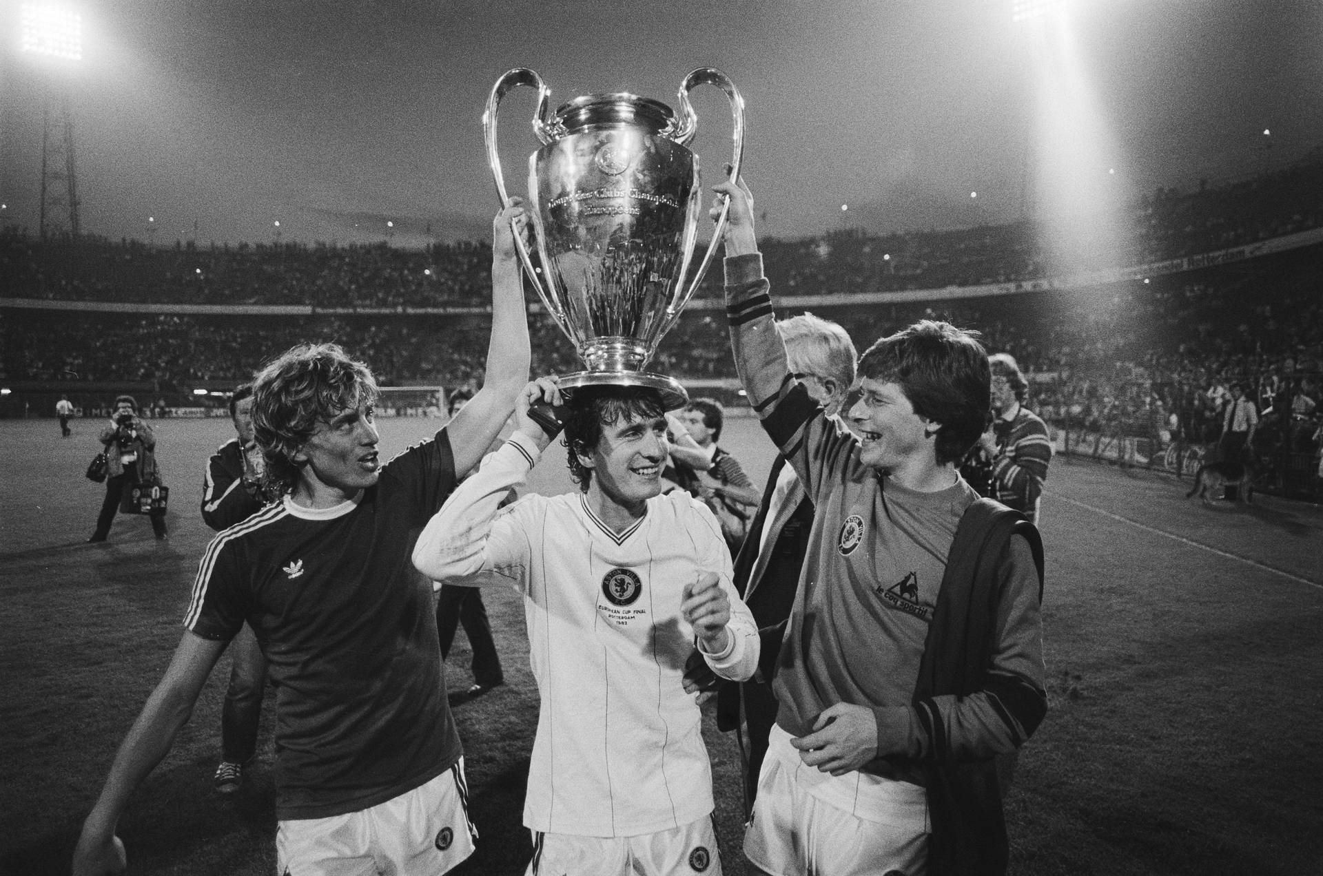 Unforgettable moment! Aston Villa Football Club's 1982 European Cup victory. Wallpaper