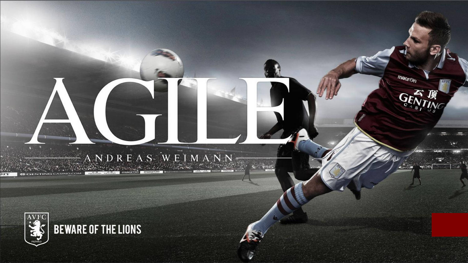 Aston Villa Andreas Weimann Poster Wallpaper