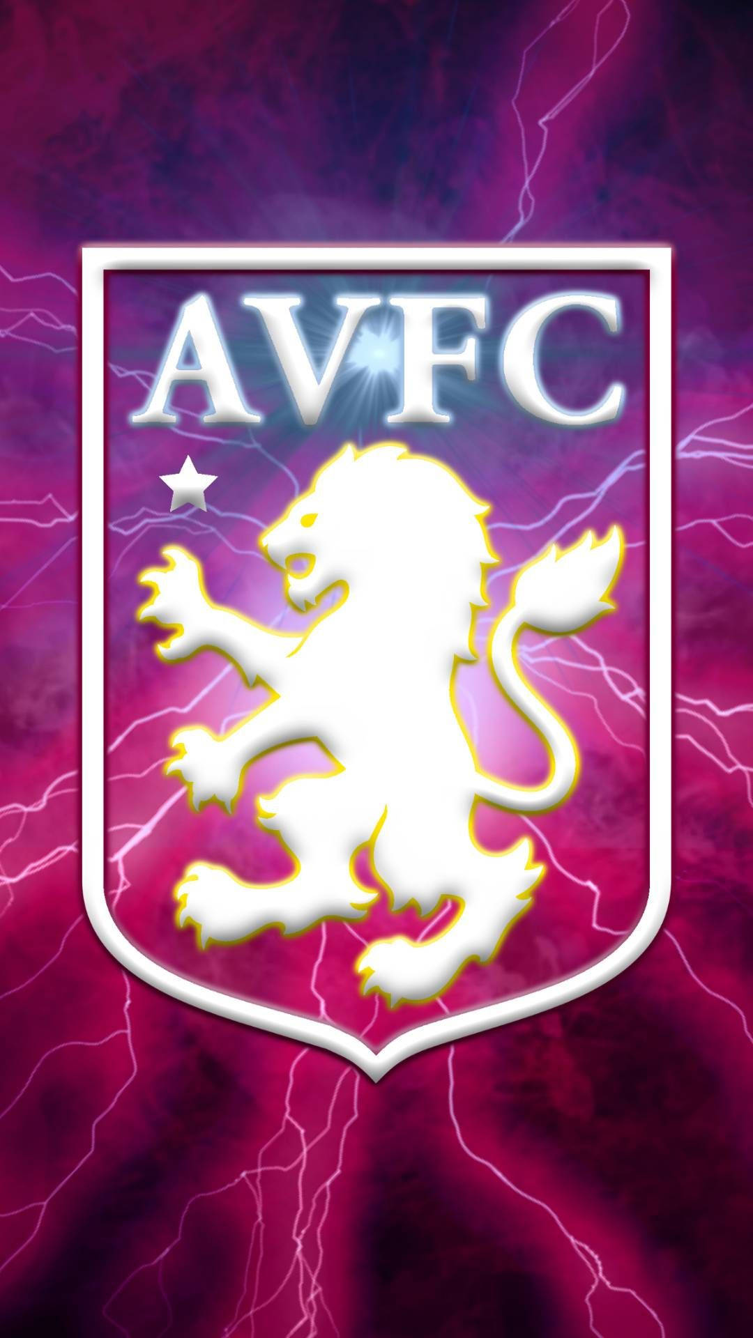 Aston Villa Electrifying Logo Art Wallpaper