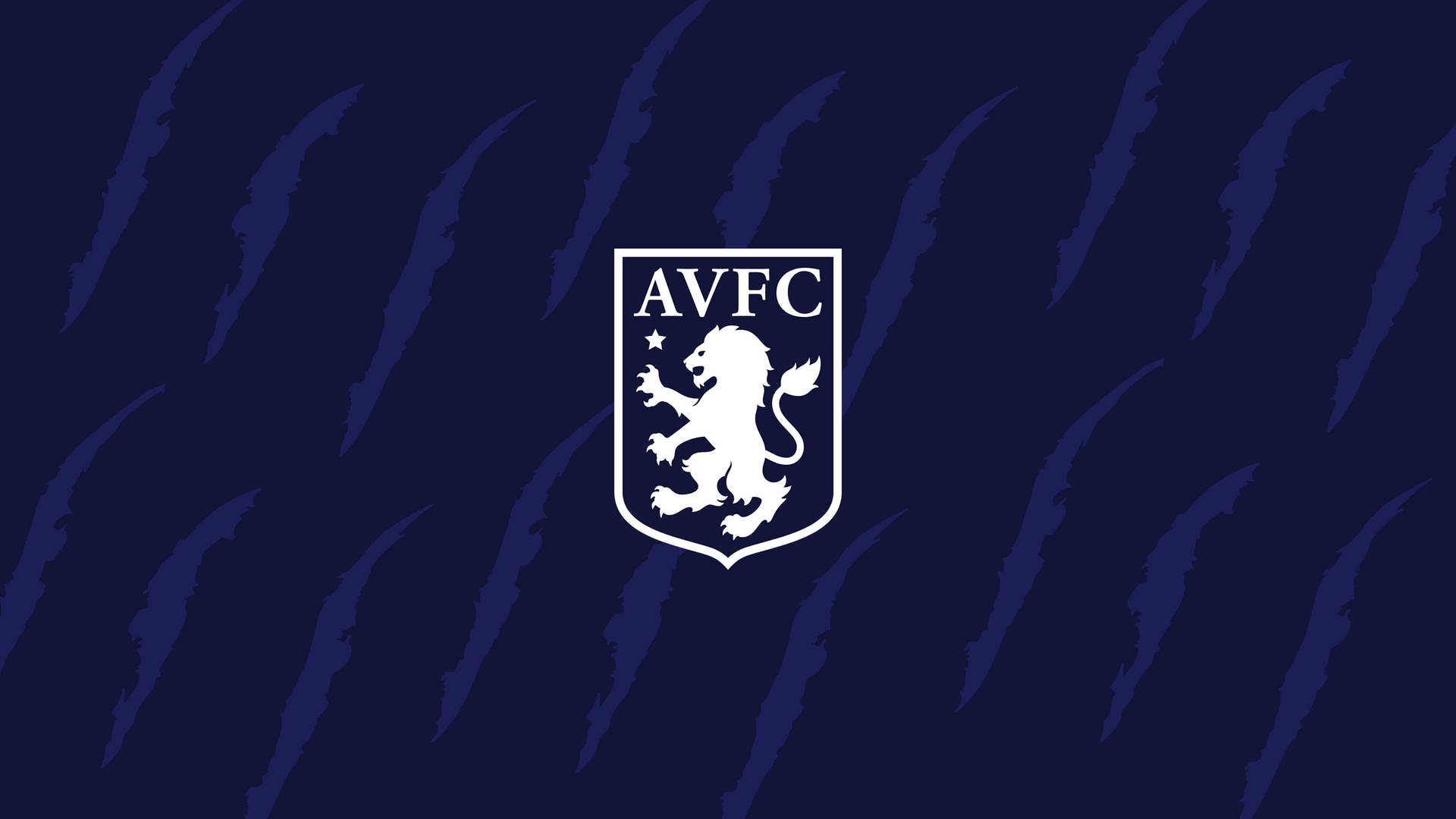 Aston Villa FC Blå & Claret Logo Tapet Wallpaper