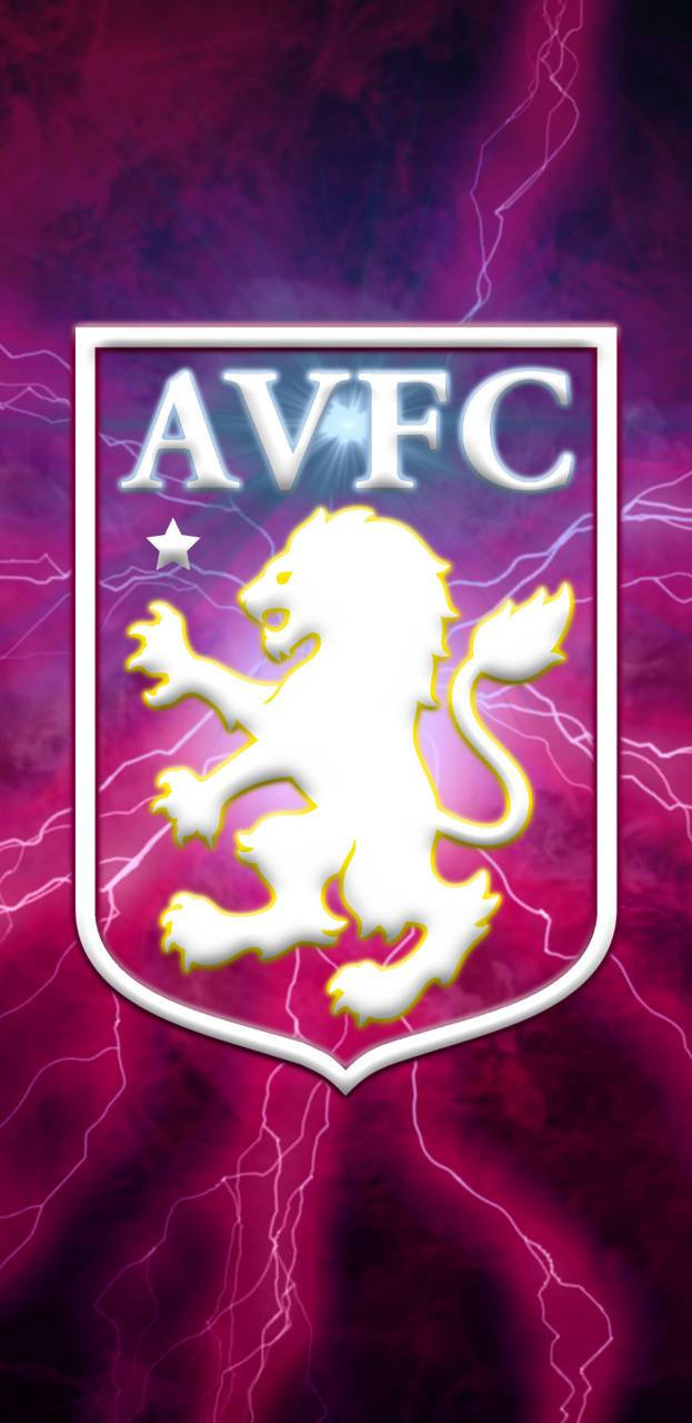 Aston Villa Fc Lightning Wallpaper