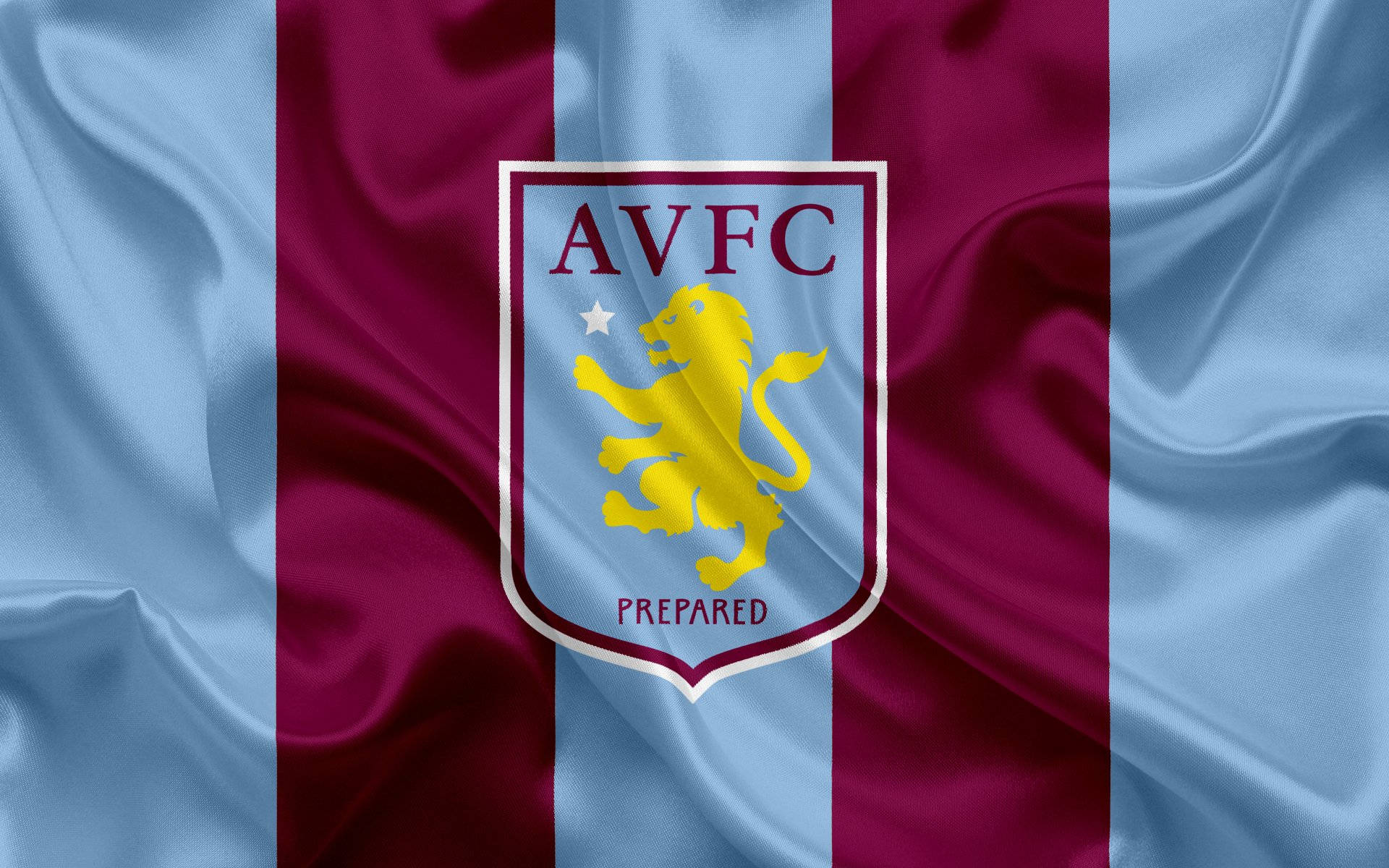 Aston Villa Flag Tapet: Fremhæv din kærlighed til Aston Villa med denne stilfulde flagtapet. Wallpaper