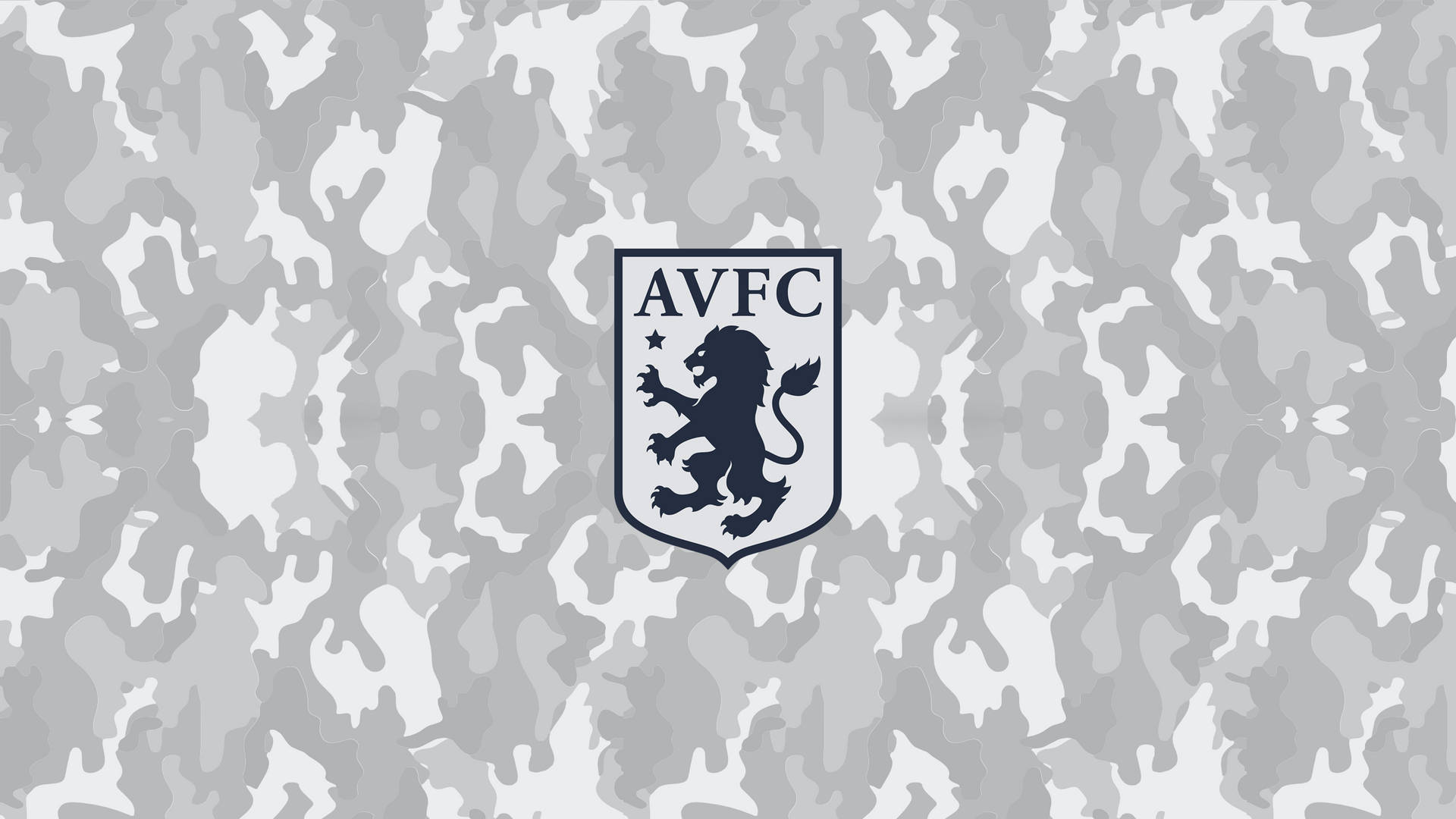 Aston Villa Logo On Camouflage Wallpaper