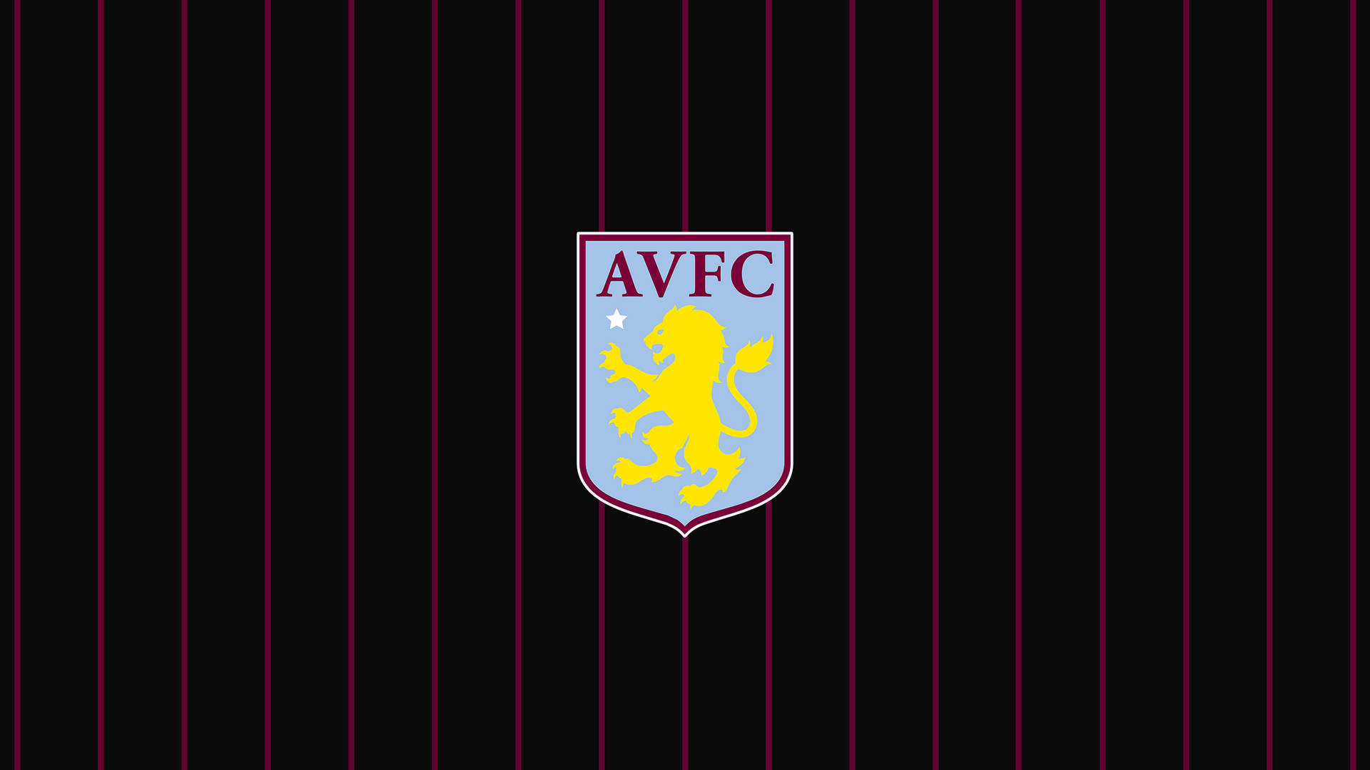Logo Aston Villa Su Gessato Sfondo