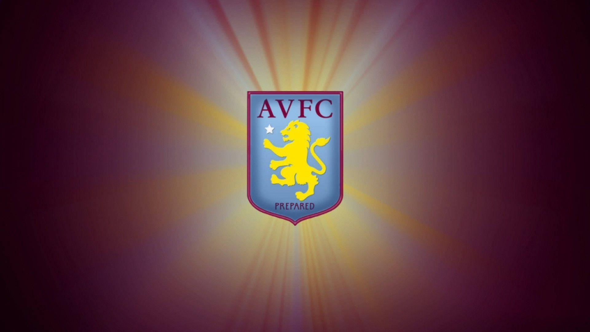Aston Villa Striking Badge Wallpaper