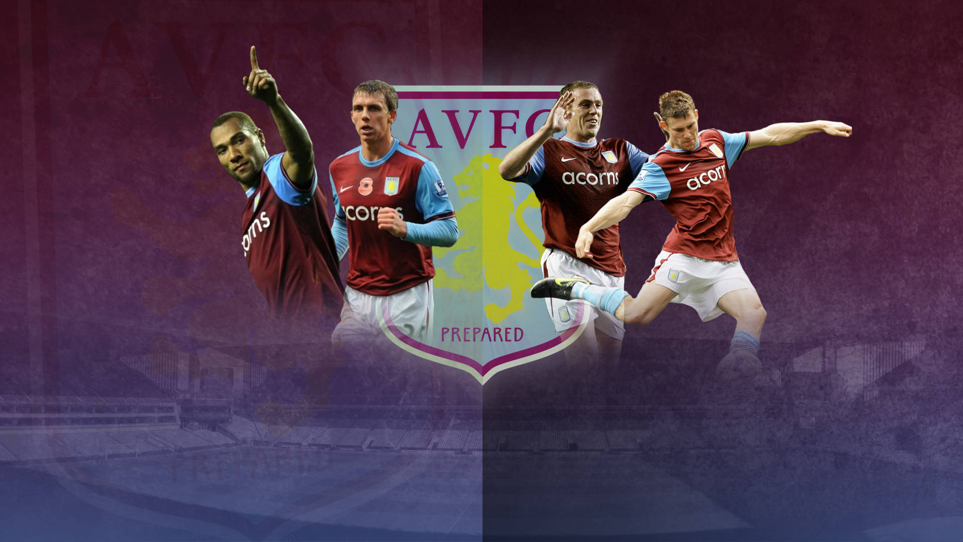 Cartaz Da Equipe Aston Villa Papel de Parede
