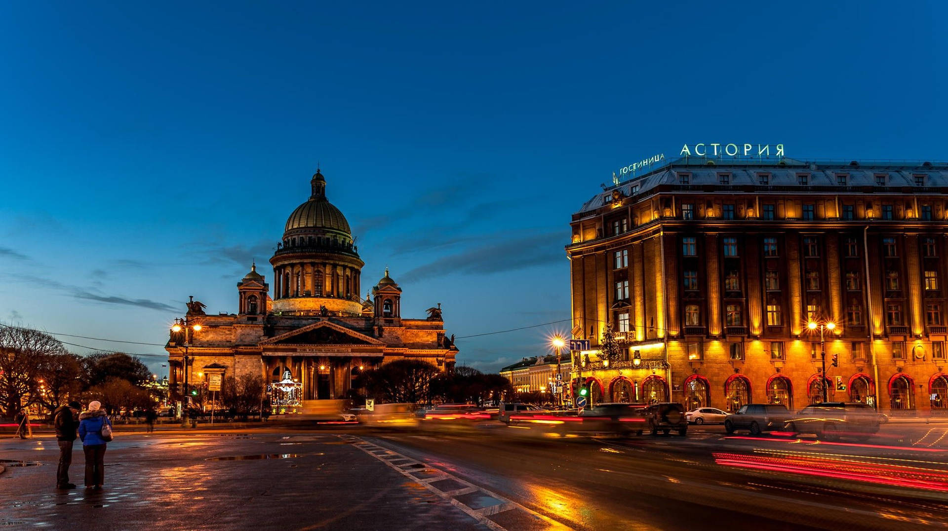 Astoriya-bygningen I Sankt Petersborg Wallpaper