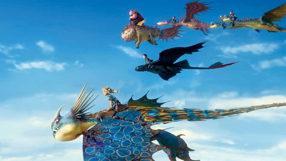 Astridpå Uppdrag Dragons Riders Of Berk. Wallpaper