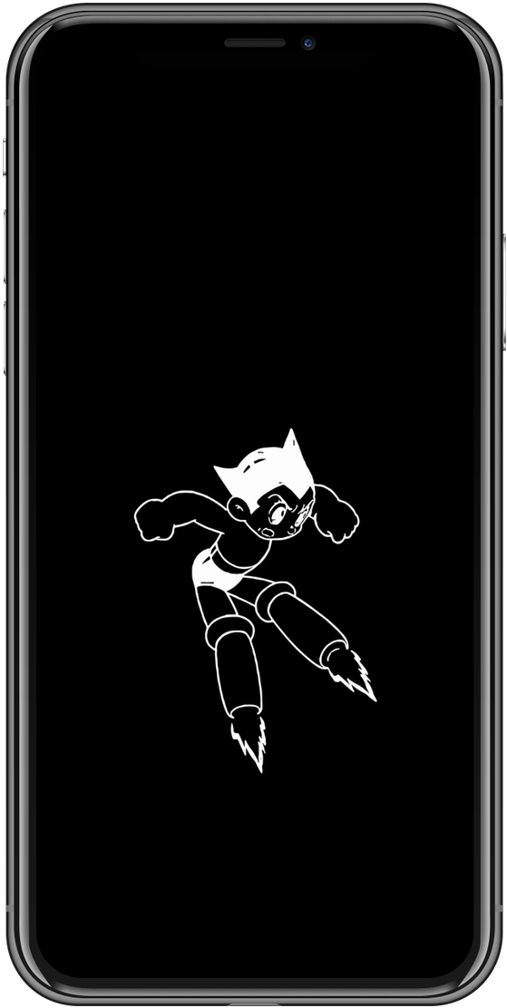 Astro Boy Flying Silhouette PNG