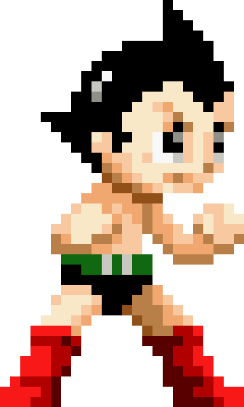 Download Astro Boy Pixel Art | Wallpapers.com