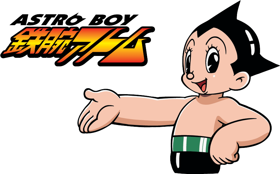 Astro Boy Pointing Graphic PNG