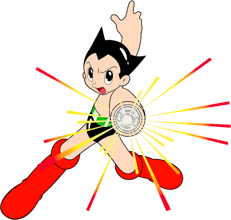 Astro Boy Power Up Illustration PNG