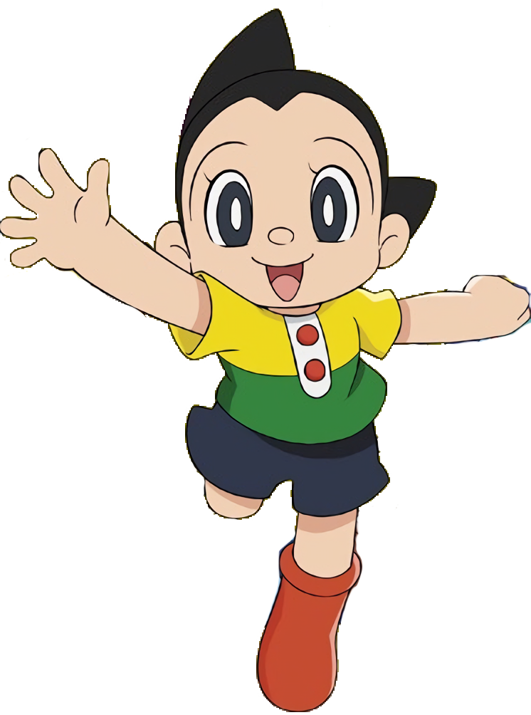 Astro Boy Waving Happily.png PNG