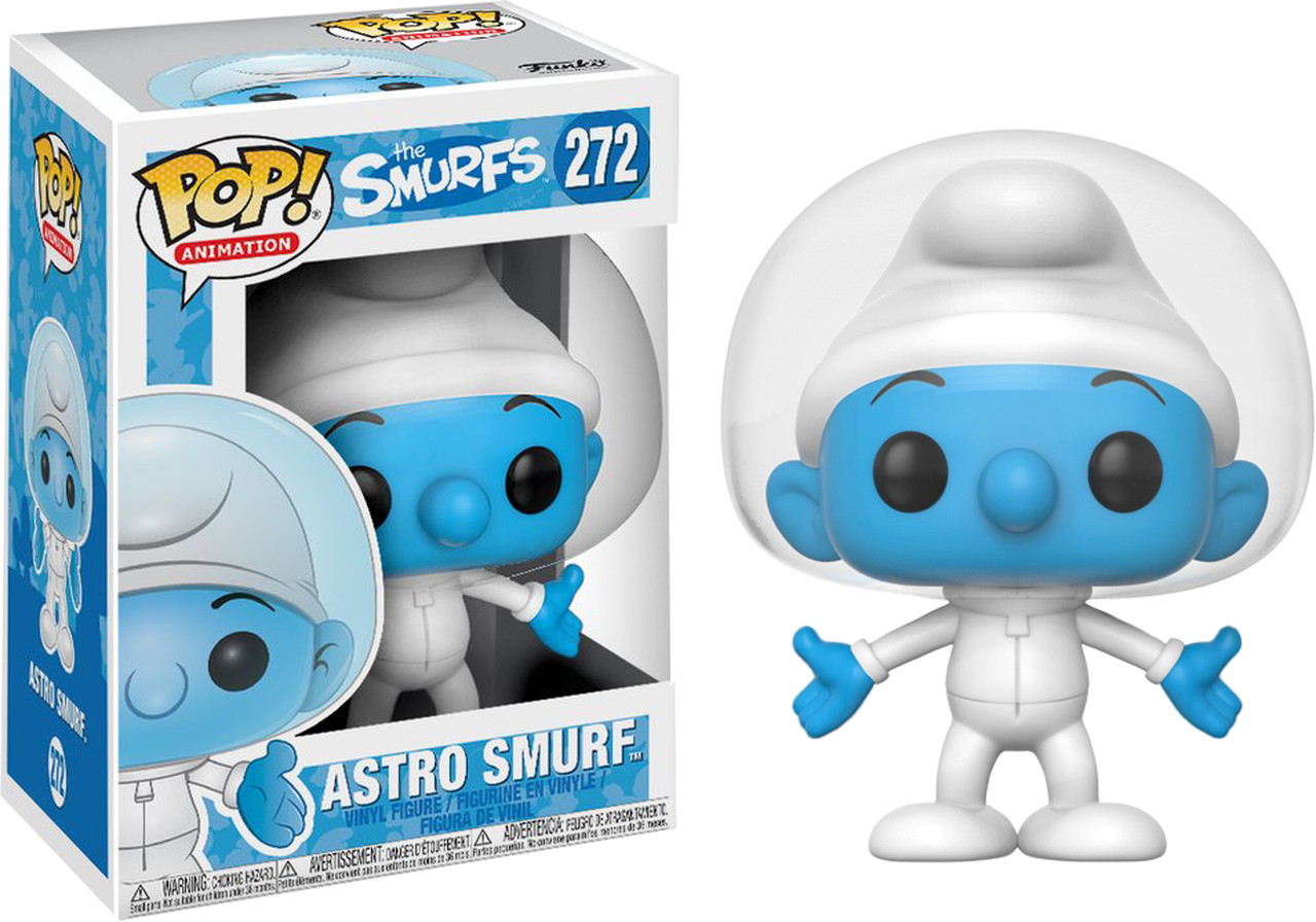 Astro Smurf Funko Pop Vinyl Figure PNG